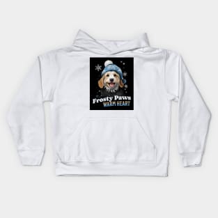 Frosty Paws Warm hearts Kids Hoodie